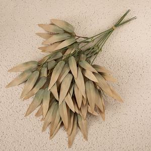 Branche de plante artificielle unique, de haute qualité, faite à la main, écologique, toucher naturel, bouquet de feuilles de bambou, réaliste, durable, pour la maison - Product Image 4