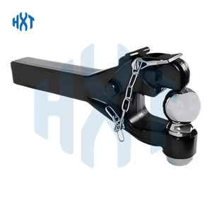 Nouveau Heavy Duty Acier Réglable Remorque <span class=keywords><strong>Attelage</strong></span> Pintle <span class=keywords><strong>Crochet</strong></span> Boule 2 Pouces Récepteur Réglable Ball Mount Hitch 13000lbs Max Payload - Product Image 1