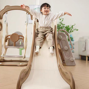 Toboggan intérieur et extérieur en plastique PE pour voiture avec tunnel de basket-ball et fosse à balles pour enfants, famille et maternelle - Product Image 4