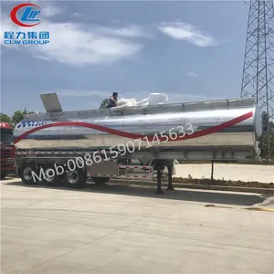 China Factory 3 Axle 12 Wheel Used Aluminium Fuel Tanks With Aluminum Baffles Trailer