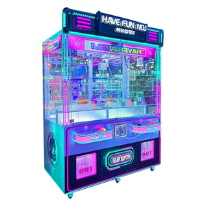 Máquina de grúa arcade con luces LED de colores, temática 'Have Fun', equipo expendedero de premios para locales de entretenimiento - Product Image 4