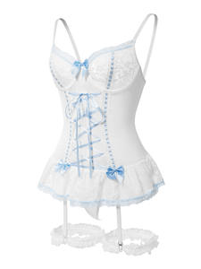 Lingerie Sexy de Renda Transparente, Conjunto de Sutiã Sexy e Cadeia de Coxa, Lingerie Sexy e Quente para Dormir - Product Image 6