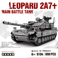 Blocs de construction, militaires coréens, grand char de combat allemand, jouets de soldats de l'armée WW2, deuxième guerre mondiale