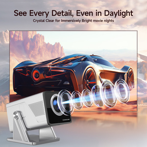Projecteur intelligent LED Android 14 1000 ANSI pour X7 1080P/8K, affichage LCD automatique, portable, pour présentations de jour et usage domestique - Product Image 1