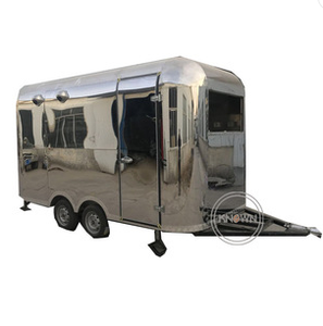 Remorques alimentaires mobiles multifonctions 2025 en acier inoxydable de 5 m, pas chères, pour l'Europe, restauration rapide, glaces, prix de la remorque de concession - Product Image 2