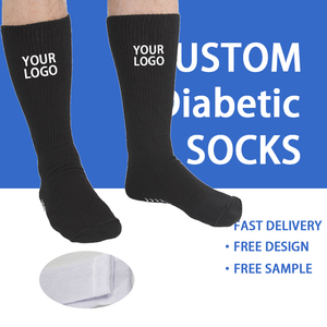 QIANGYI Wholesale Knitted Breathable Comfortable <strong>Women</strong> extra Wide Non-binding <strong>Diabetic</strong> <strong>Socks</strong> - Product Image 1