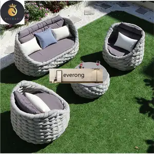 Pháp Kim Loại Nhựa Đồ Nội Thất Sân Vườn Bu Lông Hoa Vườn Công Cụ Sofa Set Người Vườn Eden Mây Đồ Nội Thất