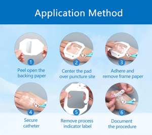 Perban PU Transparan Hipoalergenik Viskositas Tinggi Grosir I.V. Perban Fiksasi Kanula Kateter IV untuk Penggunaan Medis - Product Image 4