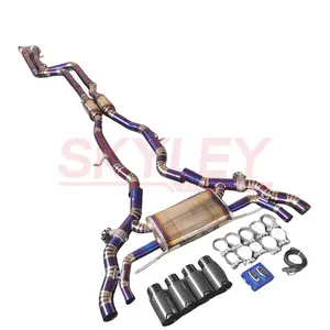 SL Alto Desempenho Liga de Titânio Catback Para Bmw X3m X4m F97 F98 Válvula Silenciadora Auto Peças Motivos Acessórios Tubo de Escape