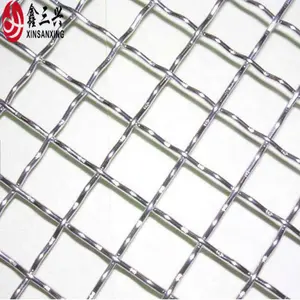 An Ninh kim loại crimped dây lưới/20 Máy Đo đồng bằng dệt sắt lưới/nhúng nóng mạ kẽm nhiệm vụ nặng nề lưới crimped dây Net