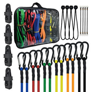 เชือกยางยืด Wantu Guy Ropes ขนาด 50 มม. พร้อมห่วงคาราไบเนอร์ สำหรับรัดสินค้า เชือกสำหรับเต็นท์ ใช้ได้หลากหลาย - Product Image 4