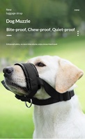 Muselière pour chien réglable en nylon, anti-morsure, anti-aboiement, silencieuse, pour l'entraînement des chiens, empêche les éclats de colère et le traînement sur la laisse