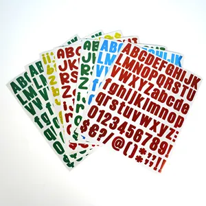 Wholesale waterproof alphabet stickers For Easy Decorative Displays 