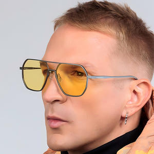 Nouvelles lunettes de soleil polarisées métalliques à changement de couleur UV400 pour hommes et femmes, tendance transfrontalière, pour l'extérieur - Product Image 4