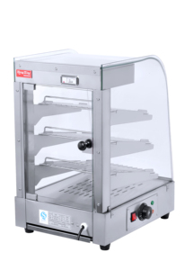 Petit réchaud <span class=keywords><strong>de</strong></span> comptoir 1,2 kW 350 mm, vitrine chauffante commerciale pour snacks chauds, boulangerie, café - Product Image 2