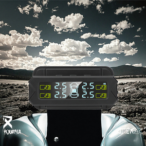 Système d'alarme TPMS externe pour pneus de voiture à énergie solaire, jauges d'alerte de sécurité D0067, TPMS alimenté par l'énergie solaire - Product Image 3
