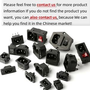 Prise mâle AC-01, prise IEC AC 7 broches, montage sur panneau, prise d'alimentation femelle AC avec fusible et interrupteur à bascule - Product Image 5