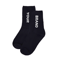 Chaussettes de sport classiques pour usage quotidien, chaussettes de sport décontractées pour hommes, chaussettes de sport noires, chaussettes de sport d'entraînement personnalisées, fabrication en usine