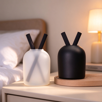 Bouteille diffuseur d'arômes en verre arrondi grande capacité 400 ml, style minimaliste, idéale pour la décoration intérieure et comme cadeau pour chambre à coucher – Vente chaude