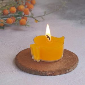 24-Pack handmade hiện đại tealight nến số lượng lớn sáp ong trà đèn với 4 giờ đốt thời gian rõ ràng cup Sáp Ong 24-Piece Set - Product Image 5