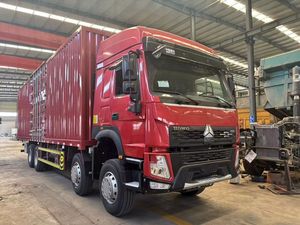 Nieuwe HICA HOWO 8x4 diesel zware vrachtwagen in rode kleur voor logistiek en <span class=keywords><strong>transport</strong></span> over lange afstanden - Product Image 4