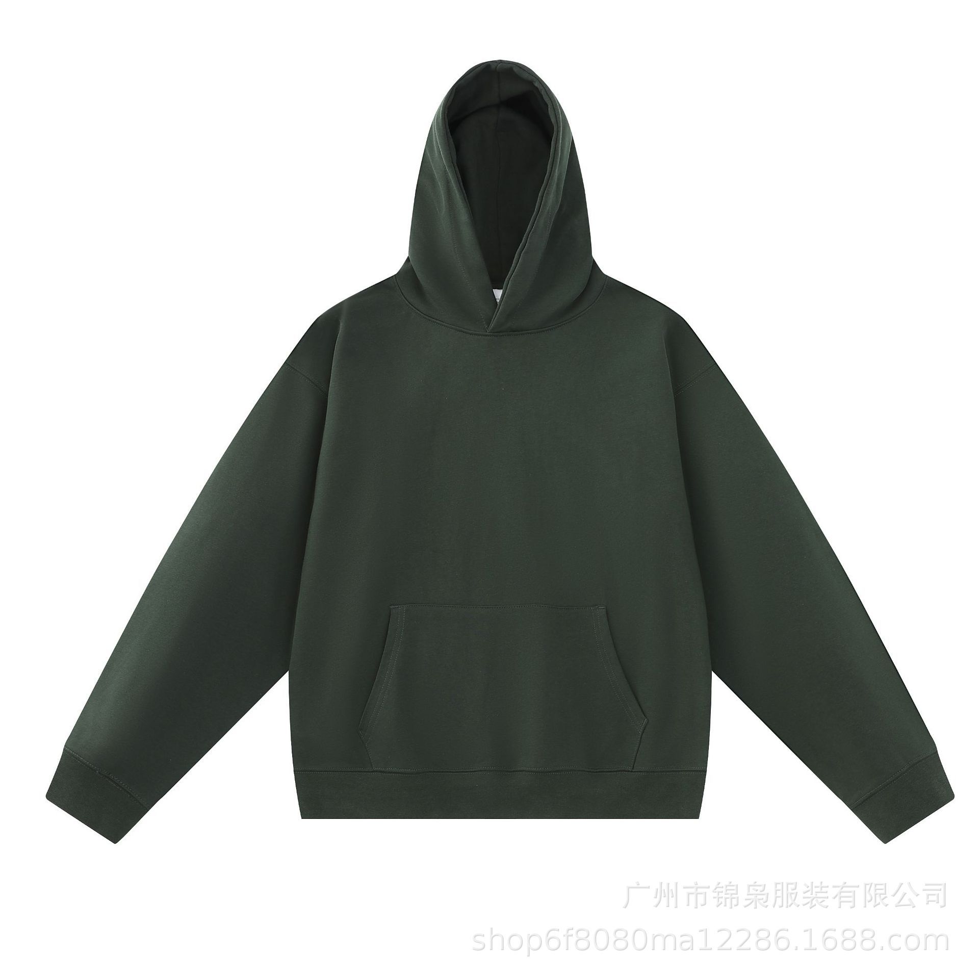 À capuche-vert foncé