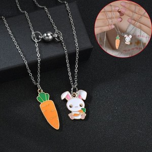 Sveglio creativo Collana Cuciture Arcobaleno <span class=keywords><strong>Lettere</strong></span> Buon Amico Coppia Collana del Magnete - Product Image 4