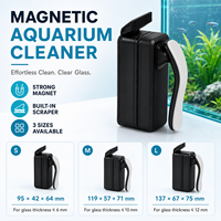 Nettoyeur magnétique pour aquarium, atteint chaque coin, double face, anti-affaissement, outil de nettoyage du verre, OEM/ODM, écologique