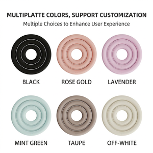 Factory Wholesale Portable Silicone Coated Cast <b>Iron</b> Pilates Ring 5/<b>8</b>/10/15LB Multiple Weights Anti Slip Soft for Women Yoga - Product Image 6