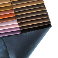 TengHui Vente Directe Usine Tissu Velours Hollandais Polyester Tricot Collé Ignifuge pour Canapé Textile de Maison Jouet Lot en Stock