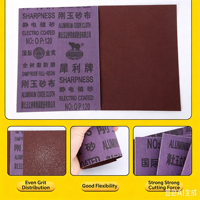 Feuille abrasive en tissu oxyde d'aluminium carrée 210*270mm, revêtement électrolytique, toile abrasive entièrement en résine pour le polissage des soudures en acier inoxydable