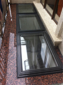 垂直ルーバー二重ガラスアルミニウム合金天窓用ローリングオープンスタイル - Product Image 4