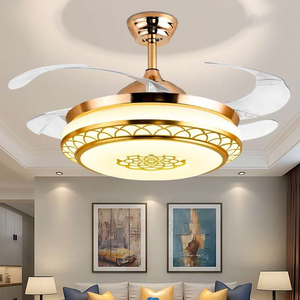 2024 Mô Hình Mới Nhựa 3-Tốc Độ Yên Tĩnh Quạt Điện Ánh Sáng Điều Khiển Từ Xa Phòng Ăn Khách Thiết Kế Hiện Đại Quang Phổ Đầy Đủ LED - Product Image 1