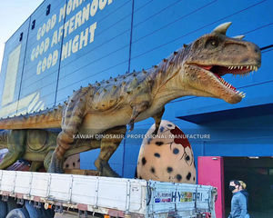 Parc de dinosaures, dinosaure animatronique grandeur nature, Carnotaure pour parc de dinosaures - Product Image 4