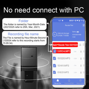 Grabadora de Sonido Digital Mini KINGNEED Q9, Memoria de 8 GB, Grabadora de Voz Magnética con WIFI, Linterna, Grabación de Larga Duración, 1 Año de Garantía - Product Image 4