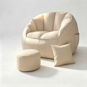 Maxfree Fauteuil inclinable moderne une place en suède, angle réglable, design léger - Product Image 1