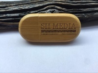 Usb Flash Drive kustom kayu, dengan kotak 128gb 64gb 32gb 16gb 8gb 4gb Pen Drive Usb dengan logo U Disk