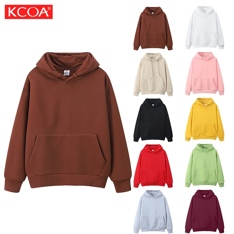 Hot Selling High Quality Unisex Cotton Plain Heavyweight Fleece Hoodie For Winter