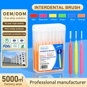 Spazzolino Interdentale Tipo I Personalizzato con Setole in Nylon Morbido e Manico in Plastica per Adulti, Uso Ortodontico e Pulizia dei <span class=keywords><strong>Denti</strong></span> - Product Image 2