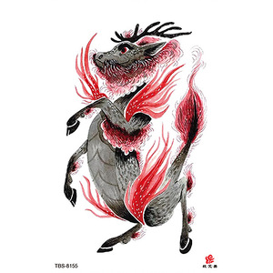 Tatouages de <span class=keywords><strong>dos</strong></span> tribaux temporaires de quantité minimale de commande <span class=keywords><strong>bas</strong></span> motifs de fleurs d'animaux faux colorés et transférables <span class=keywords><strong>pour</strong></span> femmes et hommes - Product Image 6