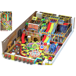 Aire de jeux intérieure commerciale avec des jeux d'escalade souples et une piscine à balles en plastique pour les centres pour enfants - Product Image 3