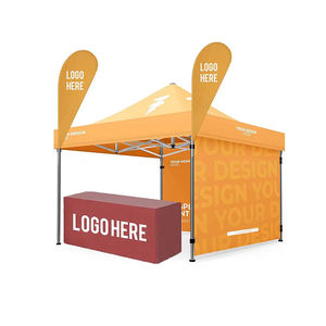 Heavy Duty Waterproof Custom Pop Up <b>Tent</b> ODM, Brand Printed <b>Canopy</b> With Flags For Outdoor Brand Activation Events - Product Image 5