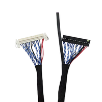 Kabel Layar Kartu Konduktor Tembaga FIX30P Dual 8-strip yang Dapat Disesuaikan Panjangnya 1/1,5 Meter 25/30/40/55/80 cm LCD LVDS