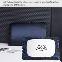 Housse de coussin décorative antistatique lavable en satin élastique, multicolore, brillante, pour la maison, vente en gros