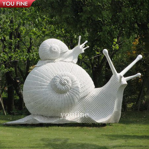 Statua di Lumaca Grande in Fibra di Vetro YOUFINE per Decorazione <span class=keywords><strong>Giardino</strong></span> Esterno Ornamento Animale in <span class=keywords><strong>Resina</strong></span> - Product Image 6