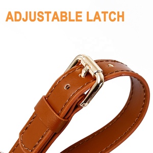 高品質ブランド調節可能な本革ペット猫子犬ハーネス高品質プルなし犬用ハーネスパッド付き小型犬用 - Product Image 2