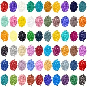 Perles de broderie mosaïque 5D DIY écologiques en acrylique rondes imprimées, 2,8 mm, 447 couleurs DMC, pour peinture diamant, foret rond - Product Image 4