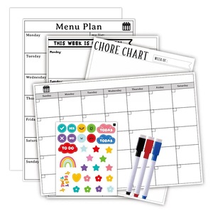 Calendario magnético para refrigerador, calendario semanal <span class=keywords><strong>de</strong></span> borrado en seco, pizarra blanca, planificador <span class=keywords><strong>de</strong></span> comidas, tablero <span class=keywords><strong>de</strong></span> <span class=keywords><strong>menú</strong></span> - Product Image 2