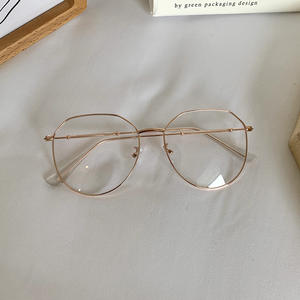 Montures de lunettes en métal irrégulières Qianai, monture complète, anti-UV, unisexe, Me7 2361, verres en acétate, origine Taizhou - Product Image 4