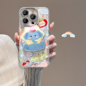 Linda Funda Protectora para Lente de Cámara con Diseño de Gato Amarillo, Azul y Blanco para Teléfono Móvil iPhone - Product Image 4